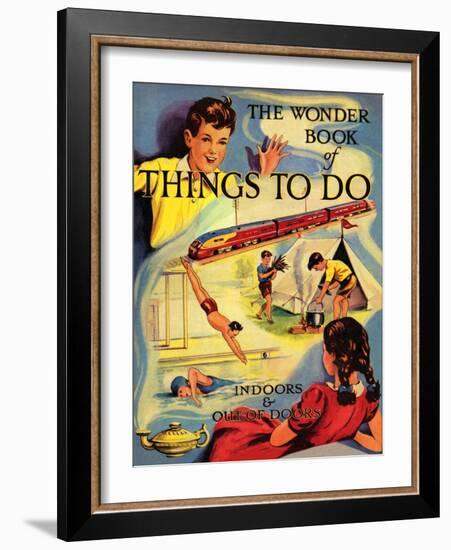 1950s UK The Wonder Book of Things to Do Book Cover-null-Framed Giclee Print