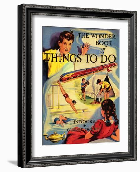 1950s UK The Wonder Book of Things to Do Book Cover-null-Framed Giclee Print