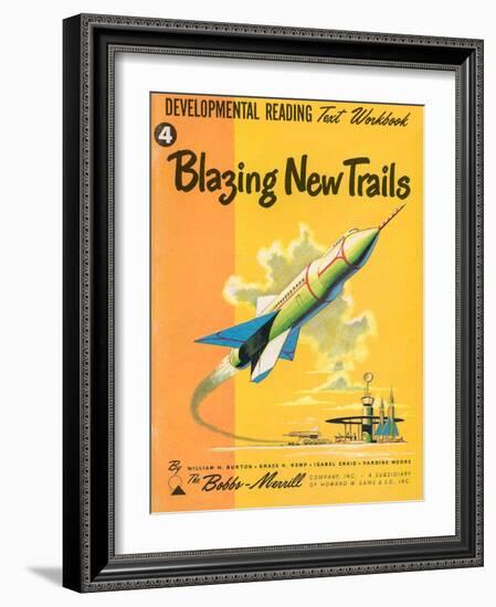 1950s USA Blazing New Trails Book Cover-null-Framed Giclee Print