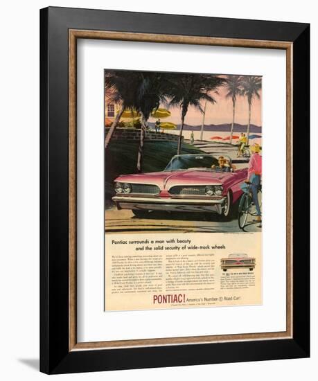 1950s USA Pontiac Magazine Advertisement-null-Framed Giclee Print