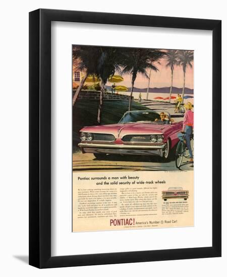 1950s USA Pontiac Magazine Advertisement-null-Framed Giclee Print