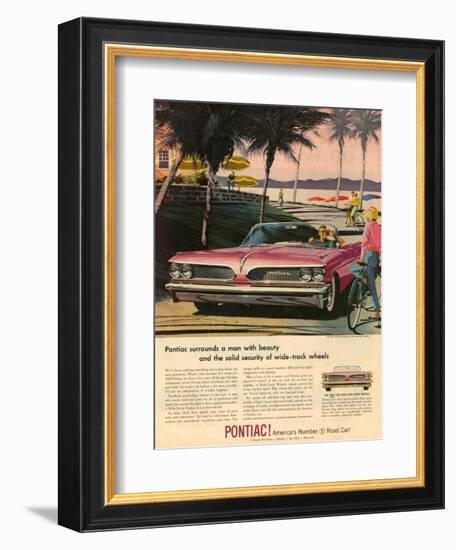 1950s USA Pontiac Magazine Advertisement-null-Framed Giclee Print