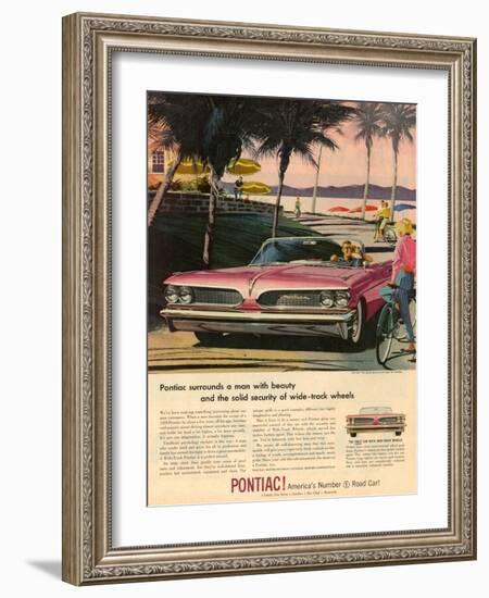 1950s USA Pontiac Magazine Advertisement-null-Framed Giclee Print