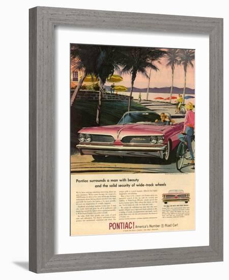 1950s USA Pontiac Magazine Advertisement-null-Framed Giclee Print