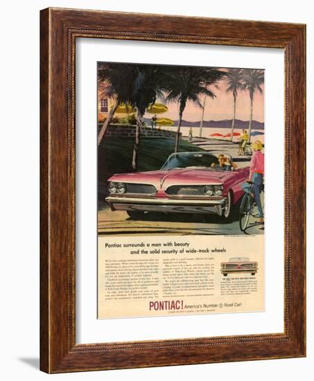 1950s USA Pontiac Magazine Advertisement-null-Framed Giclee Print