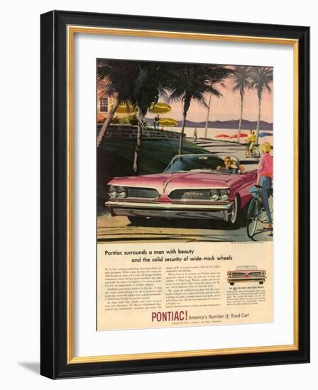 1950s USA Pontiac Magazine Advertisement-null-Framed Giclee Print