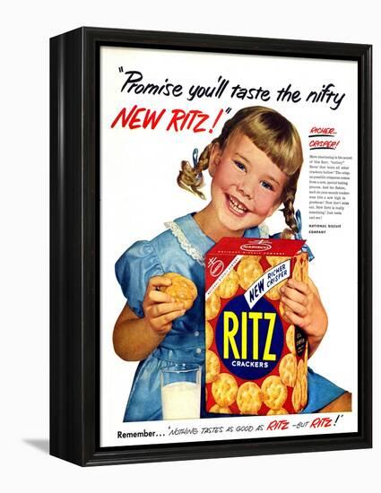1950s USA Ritz Magazine Advertisement-null-Framed Premier Image Canvas