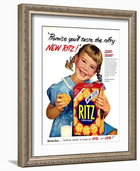 1950s USA Ritz Magazine Advertisement-null-Framed Giclee Print