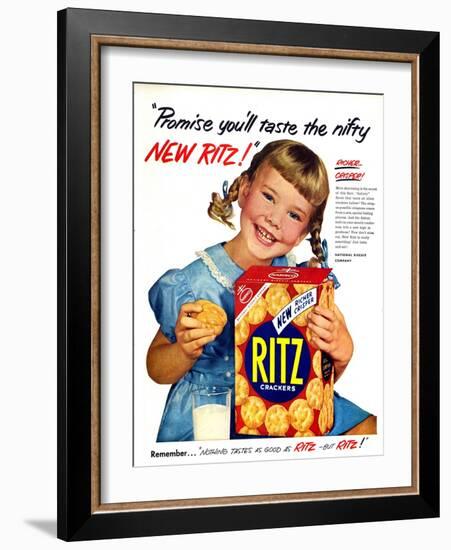 1950s USA Ritz Magazine Advertisement-null-Framed Giclee Print