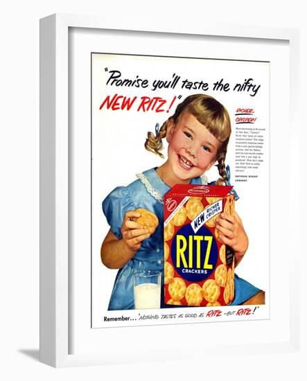 1950s USA Ritz Magazine Advertisement-null-Framed Giclee Print