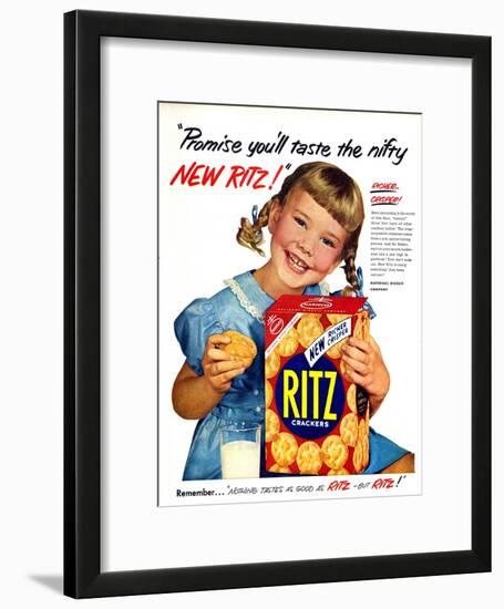 1950s USA Ritz Magazine Advertisement-null-Framed Giclee Print