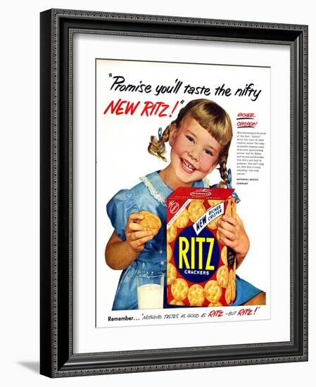 1950s USA Ritz Magazine Advertisement-null-Framed Giclee Print