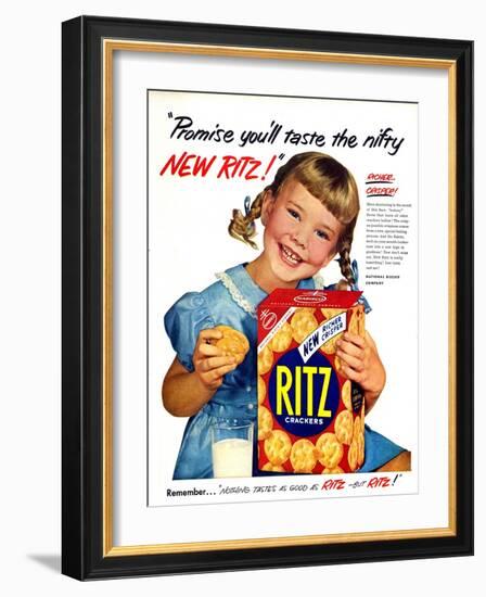 1950s USA Ritz Magazine Advertisement-null-Framed Giclee Print