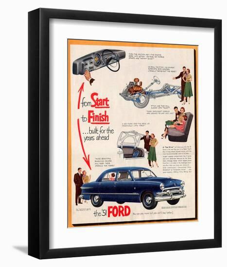 1951 Ford From Start to Finish-null-Framed Art Print