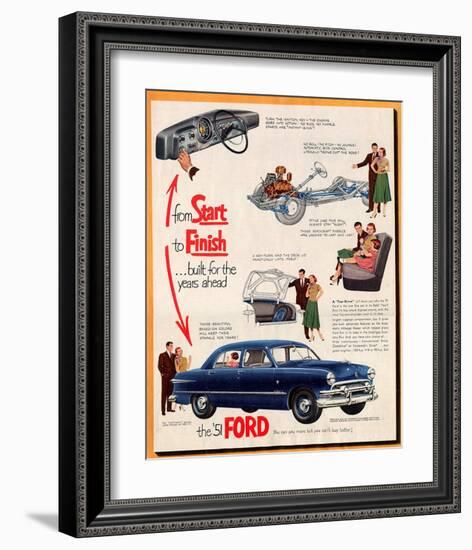 1951 Ford From Start to Finish-null-Framed Art Print