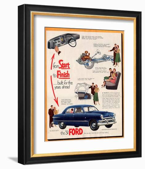 1951 Ford From Start to Finish-null-Framed Art Print