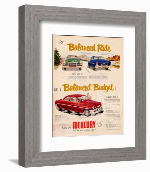1951 Mercury - Balanced Ride-null-Framed Art Print