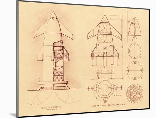 1951 Space Shuttle Design-Detlev Van Ravenswaay-Mounted Photographic Print