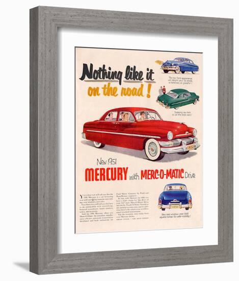 1951Mercury Merc-O-Matic Drive-null-Framed Art Print