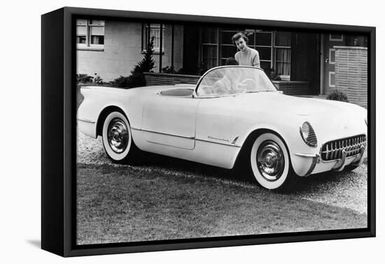 1953 Chevrolet Corvette, (C1953)-null-Framed Premier Image Canvas