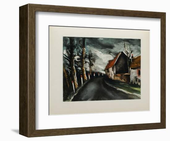 1953 - La Route De Longny-Maurice De Vlaminck-Framed Collectable Print