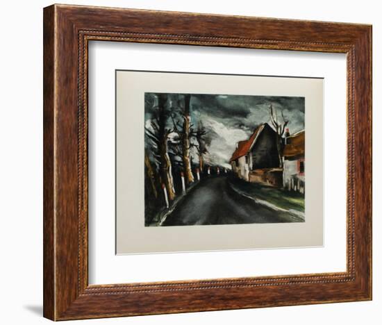 1953 - La Route De Longny-Maurice De Vlaminck-Framed Collectable Print