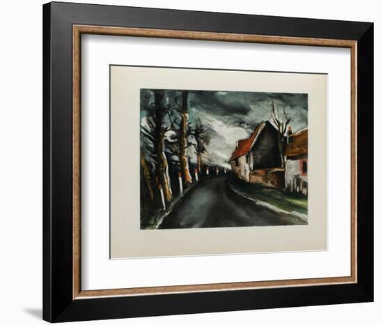 1953 - La Route De Longny-Maurice De Vlaminck-Framed Collectable Print