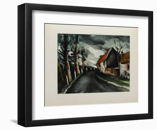 1953 - La Route De Longny-Maurice De Vlaminck-Framed Collectable Print