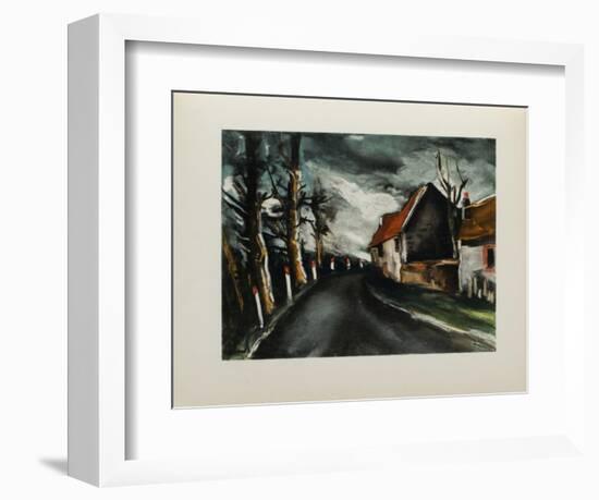 1953 - La Route De Longny-Maurice De Vlaminck-Framed Collectable Print