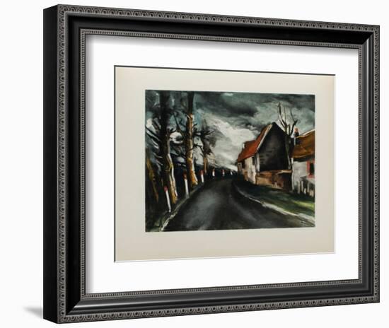 1953 - La Route De Longny-Maurice De Vlaminck-Framed Collectable Print