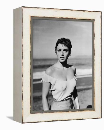 , 1953 --- Libyan actress Rossana Podesta in the, 1953 Mexican film "La Red" (Le Filet), by the Mex-null-Framed Stretched Canvas