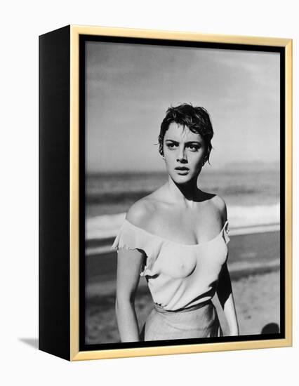 , 1953 --- Libyan actress Rossana Podesta in the, 1953 Mexican film "La Red" (Le Filet), by the Mex-null-Framed Stretched Canvas