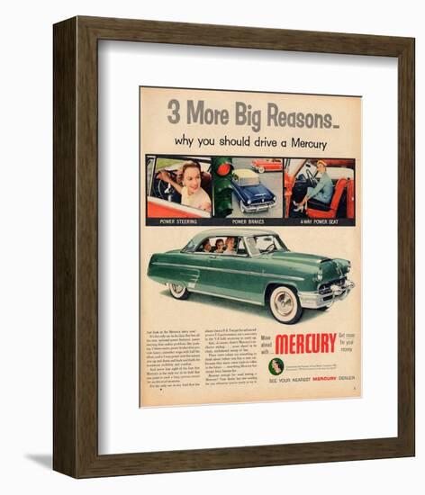 1953 Mercury - Move Ahead-null-Framed Premium Giclee Print