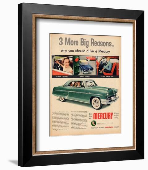 1953 Mercury - Move Ahead-null-Framed Art Print