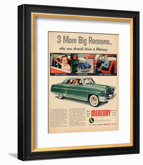 1953 Mercury - Move Ahead-null-Framed Art Print