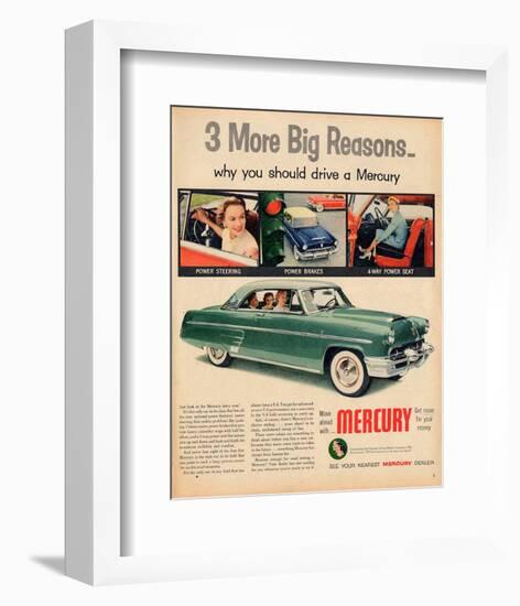 1953 Mercury - Move Ahead-null-Framed Art Print