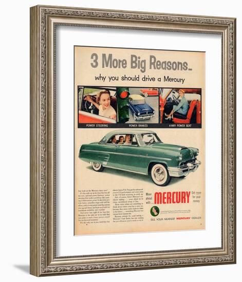 1953 Mercury - Move Ahead-null-Framed Art Print