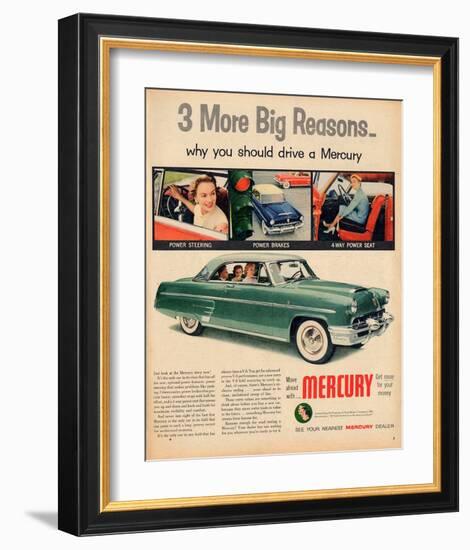 1953 Mercury - Move Ahead-null-Framed Art Print