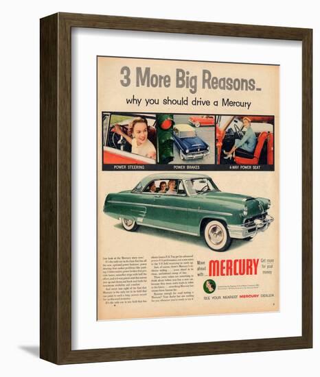 1953 Mercury - Move Ahead-null-Framed Art Print