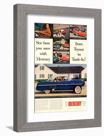 1953 Mercury-See How You Save-null-Framed Art Print