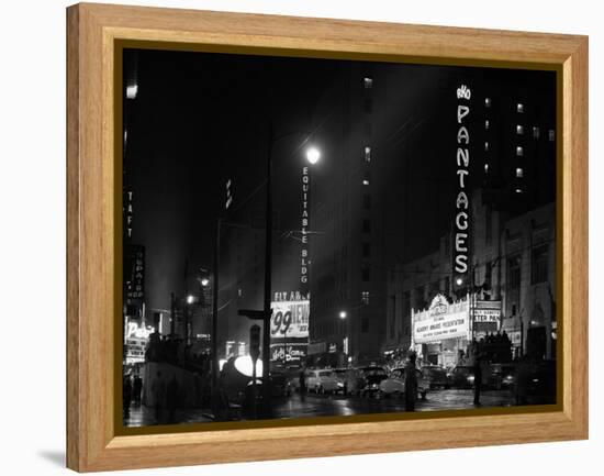 1953 Pantages Theater First Televised Broadcast of Academy Awards Ceremony Los Angeles, California-null-Framed Premier Image Canvas