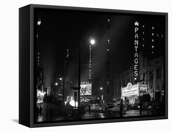 1953 Pantages Theater First Televised Broadcast of Academy Awards Ceremony Los Angeles, California-null-Framed Premier Image Canvas