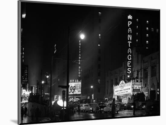 1953 Pantages Theater First Televised Broadcast of Academy Awards Ceremony Los Angeles, California-null-Mounted Photographic Print