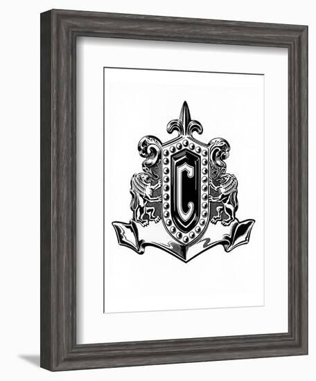 1954 Chrysler Badge-null-Framed Art Print