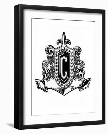 1954 Chrysler Badge-null-Framed Art Print