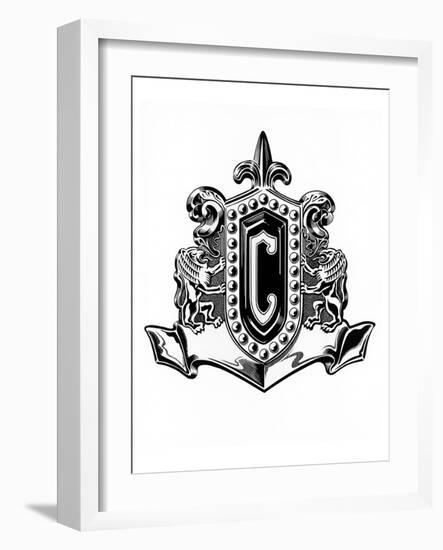 1954 Chrysler Badge-null-Framed Art Print