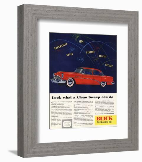 1954 GM Buick Special Skylark-null-Framed Art Print