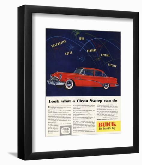 1954 GM Buick Special Skylark-null-Framed Art Print