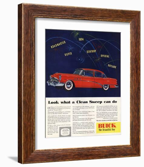 1954 GM Buick Special Skylark-null-Framed Art Print