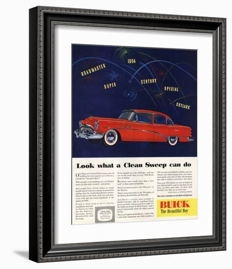 1954 GM Buick Special Skylark-null-Framed Art Print